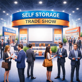 Self storage trade show booth interaction